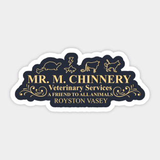 Mr Chinnery Veterinary Services Sticker